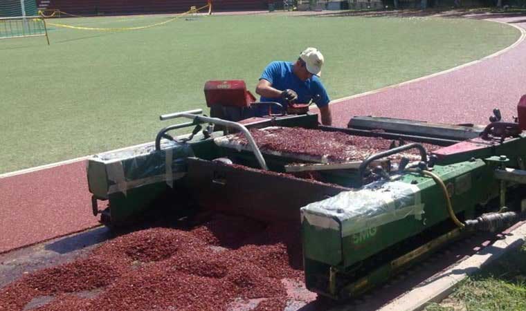 Construcción de pistas de atletismo homologadas